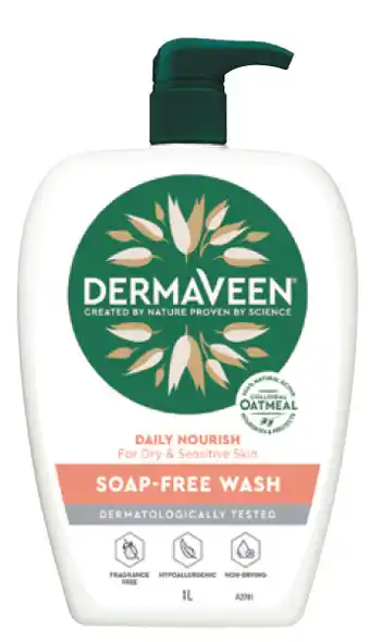 Dermaveen soap free wash 1 litre