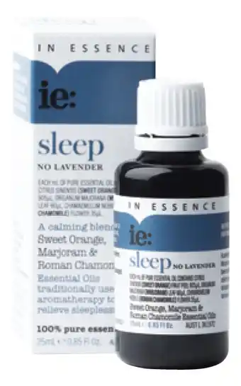 In essence ie: sleep no lavender essential oil blend 25ml
