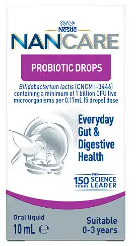 Nestle nancare probiotic drops gut & digestive relief 10ml