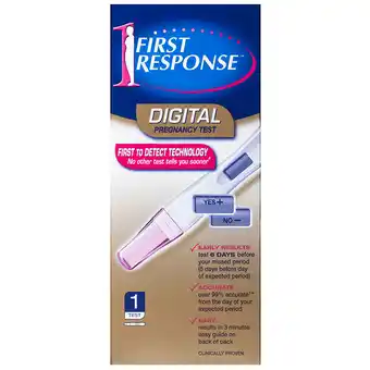 Chemist Discount Centre First response digital pregnancy test 1 pack offer