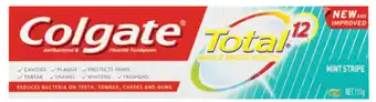 Chemist Discount Centre Colgate mint stripe 115g offer