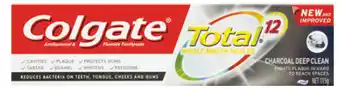 Chemist Discount Centre Colgate total charcoal deep clean antibacterial fluoride toothpaste 115g offer
