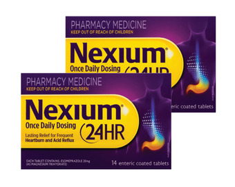Nexium 24 hour heart burn and acid reflux relief 20mg 14 tablets
