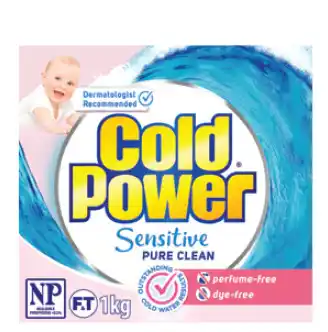 Cold power pure sensitive laundry powder 1kg