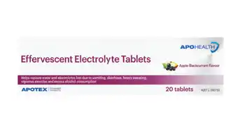 Apo health effervescent apple blackcurrant 20 tablets