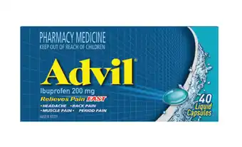 Advil liquid 40 capsules