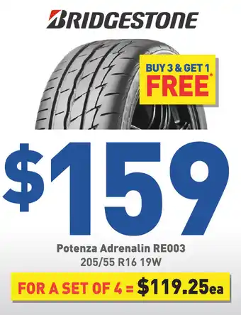 Bob Jane T-Marts Tyre - bridgestone potenza adrenalin re003 offer