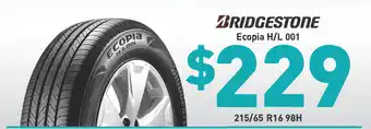 Bob Jane T-Marts Tyre - bridgestone ecopia h/l 001 offer