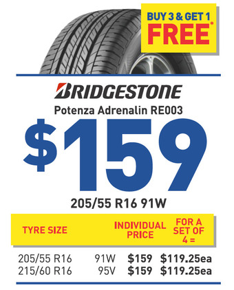 Bob Jane T-Marts Tyre - bridgestone potenza adrenalin re003 offer
