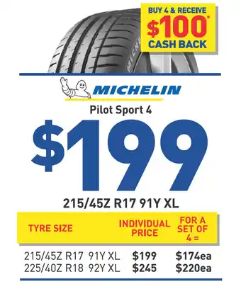 Tyre - michelin pilot sport 4