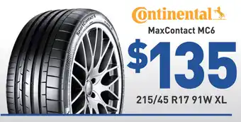 Bob Jane T-Marts Tyre - continental maxcontact mc6 offer