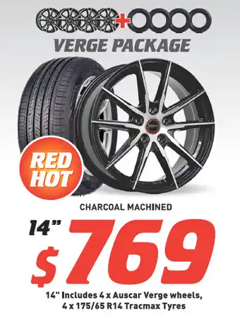 14" wheel - auscar verge package