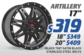 Bob Jane T-Marts 18" wheel - monster artillery offer