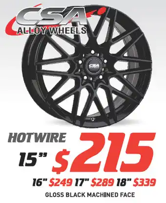 Bob Jane T-Marts 17" wheel - csa hotwire offer