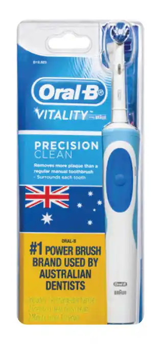 Oral-b vitality precision clean rechargeable toothbrush + 2 refills