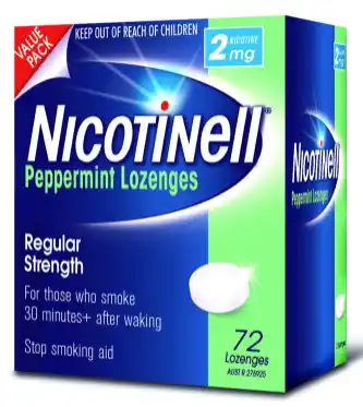 Nicotinell peppermint lozenges 2mg 72 pieces