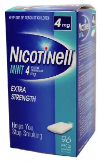 Chempro Nicotinell gum mint 4mg 96 pieces offer