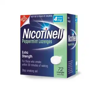 Chempro Nicotinell peppermint lozenges 4mg 72 pieces offer