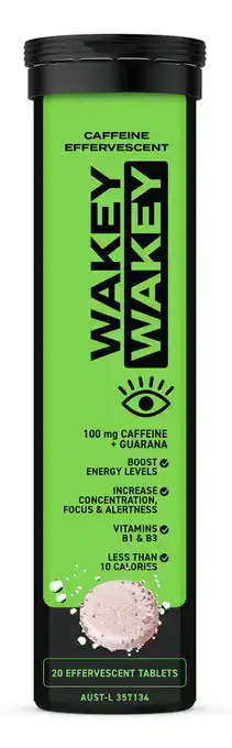 Wakey wakey energy effervescent 20 tablets
