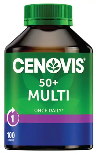 Cenovis once daily 50+ multi value pack 100 capsules