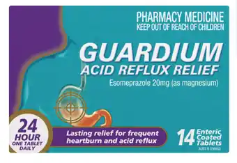 Guardium acid reflux relief 14 tablets