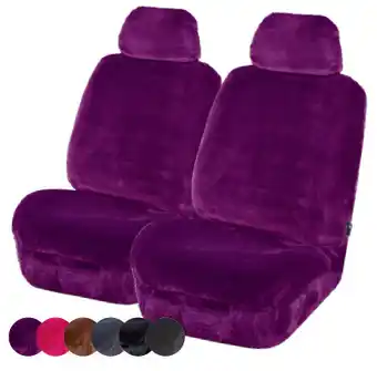 Faux mink fur seat covers