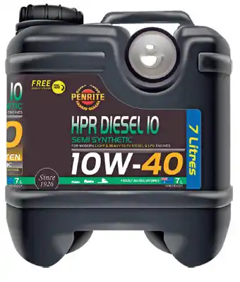 Auto One Penrite hpr diesel 10 semi synthetic engine oil 10w-40 7 litre offer