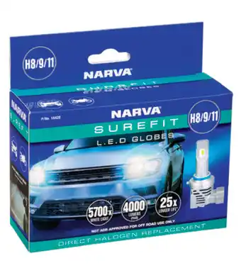 Auto One Narva surefit led globes - h8/h9/h11 offer