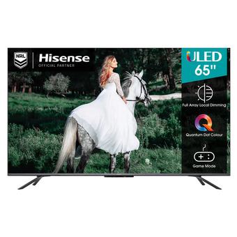 Hisense 65”/165cm quantum dot with full array 4k ultra hd smart uled tv