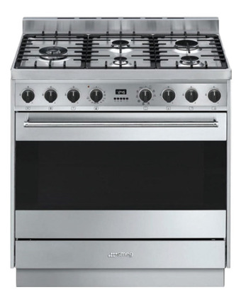 Bing Lee Smeg 90cm dual fuel freestanding cooker offer