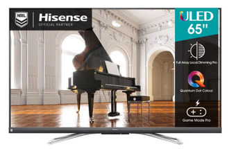Bing Lee Hisense 65”/165cm quantum dot with full array 4k ultra hd smart uled tv offer
