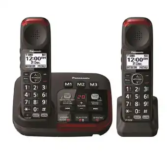 Panasonic amplified cordless telephone & twin