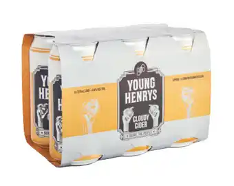 Young henrys cloudy cider can 375ml