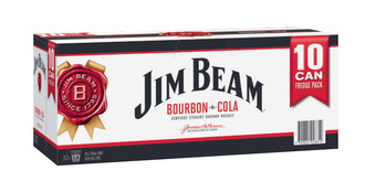 Liquorland Jim beam white & cola can (10 pack) offer