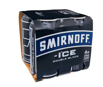 Liquorland Smirnoff ice double black vodka cans 375ml offer
