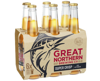 Liquorland Great northern super crisp lager bottle 6x330ml offer