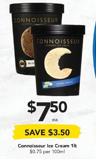 Drakes Connoisseur Ice Cream 1lt offer