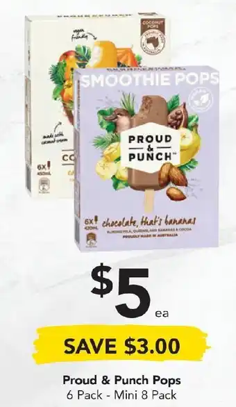 Drakes Proud & Punch Pops 6 Pack - Mini 8 Pack offer