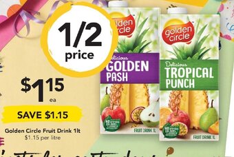Drakes Golden Circle Fruit Drink 1lt offer