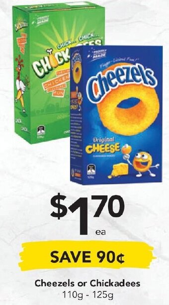 Drakes Cheezels or Chickadees 110g-125g offer