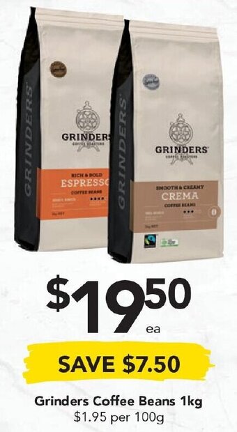 Drakes Grinders Coffee Beans 1kg offer
