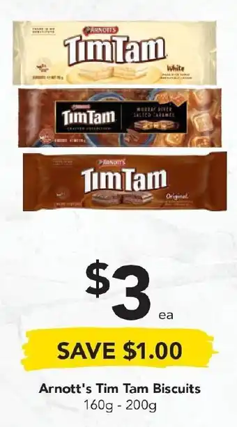 Drakes Arnott's Tim Tams Biscuits 160g-200g offer