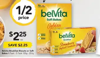Drakes BelVita Breakfast Biscuits or Soft Bakes 4 Pack-5Pack 120g-253g offer