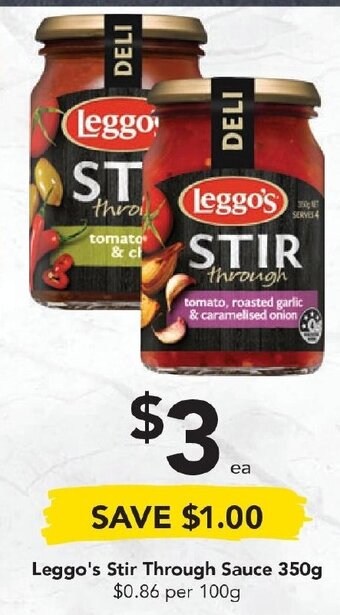 Drakes Leggo's Stir Through Sauce 350g offer
