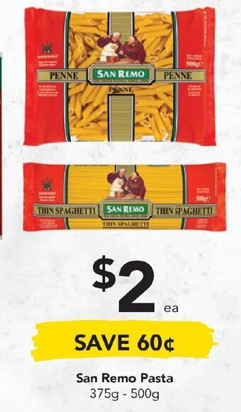 Drakes San Remo Pasta 375g-500g offer