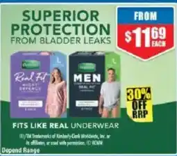Chemist Warehouse Depend Range offer