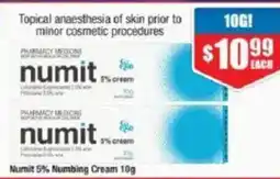 Chemist Warehouse Numit 5% Numbing Cream offer