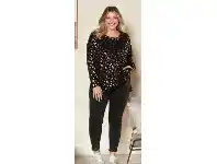 BIG W Avella Fashion Sweats Cozy Brushed Back Fleece Sizes 16-26 - Black offer