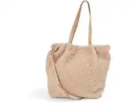 BIG W &me Womens Teddy Textured Tote Bag - Beige offer