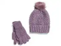 &me Womens Gift Set Beanie and Gloves One Size - Lilac